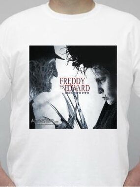 Freddy Krueger vs Edward scissorhands tshirt shirt Unisex 100 percent cotton